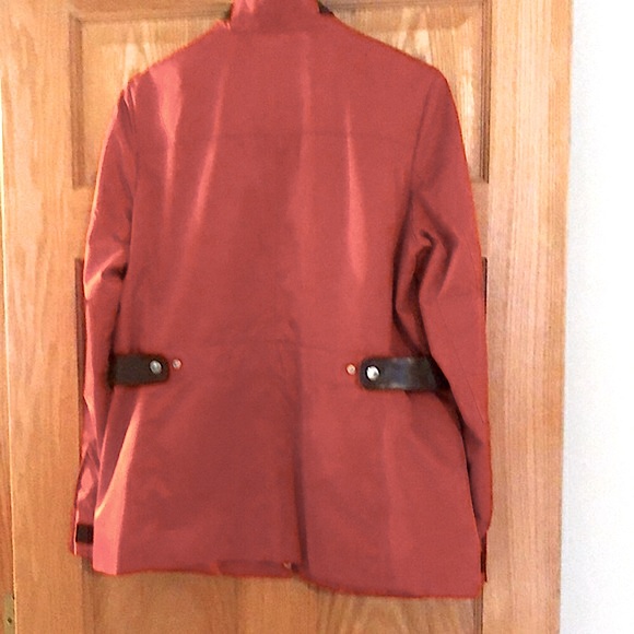 Calvin Klein Rain Coat - Jacket - Burnt Orange - Windbreaker - Medium - Picture 2 of 16